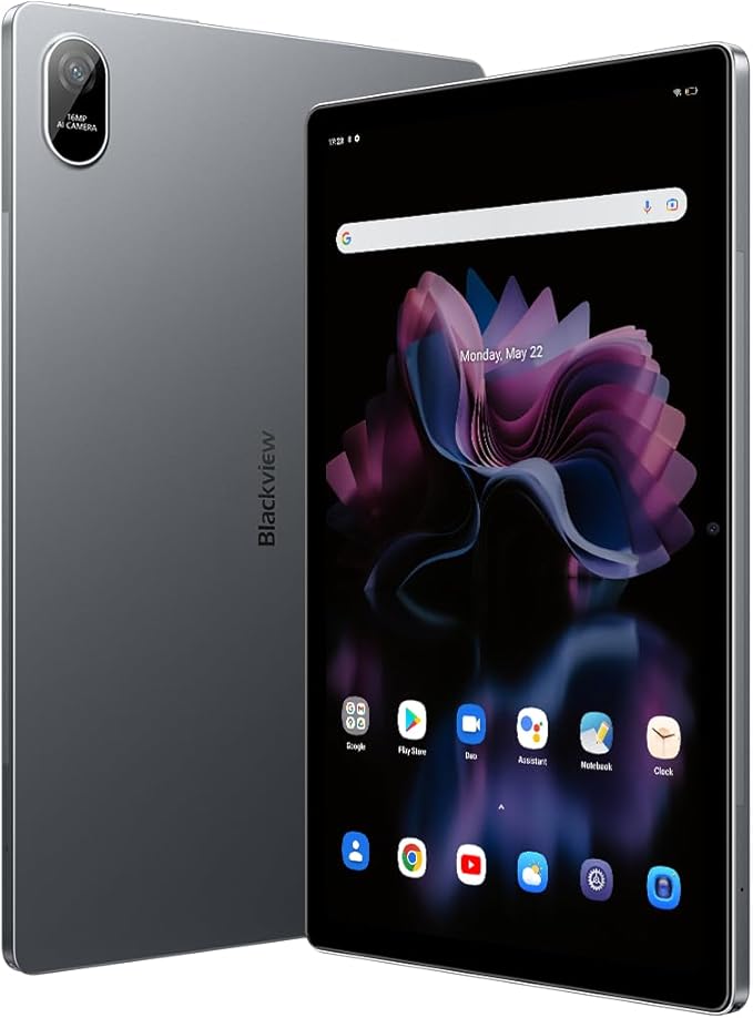 Blackview Tab 11 WiFi Android 12 Tablet, 10.36 inch, 2.4K FHD+ Display, Octa-Core 14GB + 256GB (1TB External SD Card), 8380mAh Battery, 16MP + 16MP Camera, Bluetooth 5G WiFi, Dual Box,