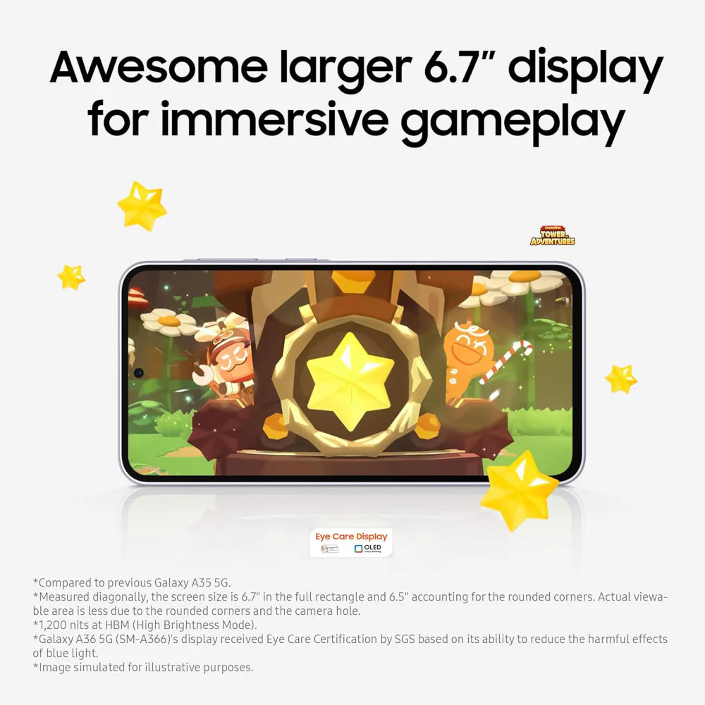 Samsung Galaxy A36 5G – 128GB Storage | Awesome White