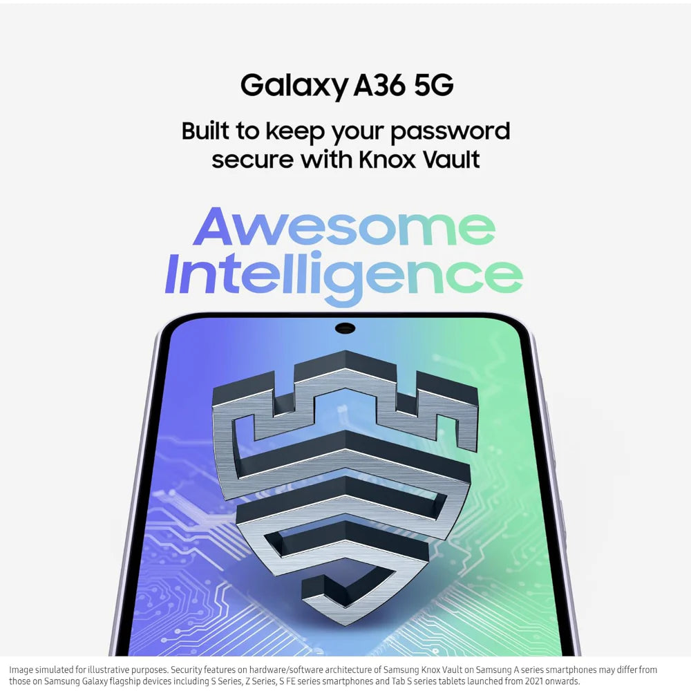 Samsung Galaxy A36 5G – 128GB Storage | Awesome Lavender