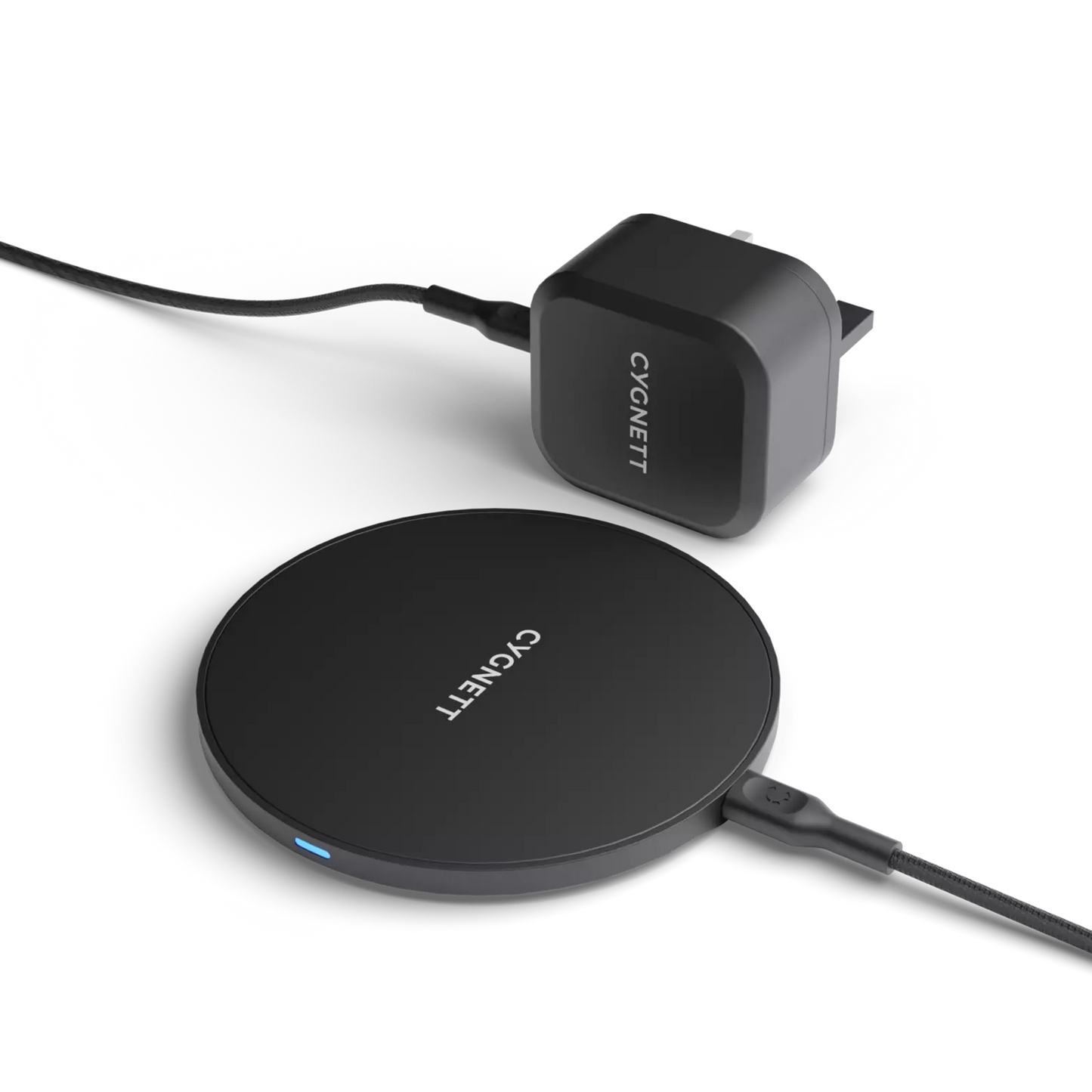 Cygnett Wireless & Wired FAST USB Charger Bundle (Black)