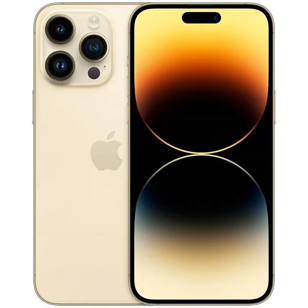 Apple iPhone 14 Pro Max 128GB Gold, Unlocked A. ( one year warranty)