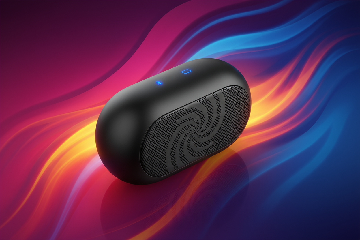 GENERATE AND IMAGE FOR MOBILE SPEAKERS WIRLESS WITH COLOURFUL BACKGROUND