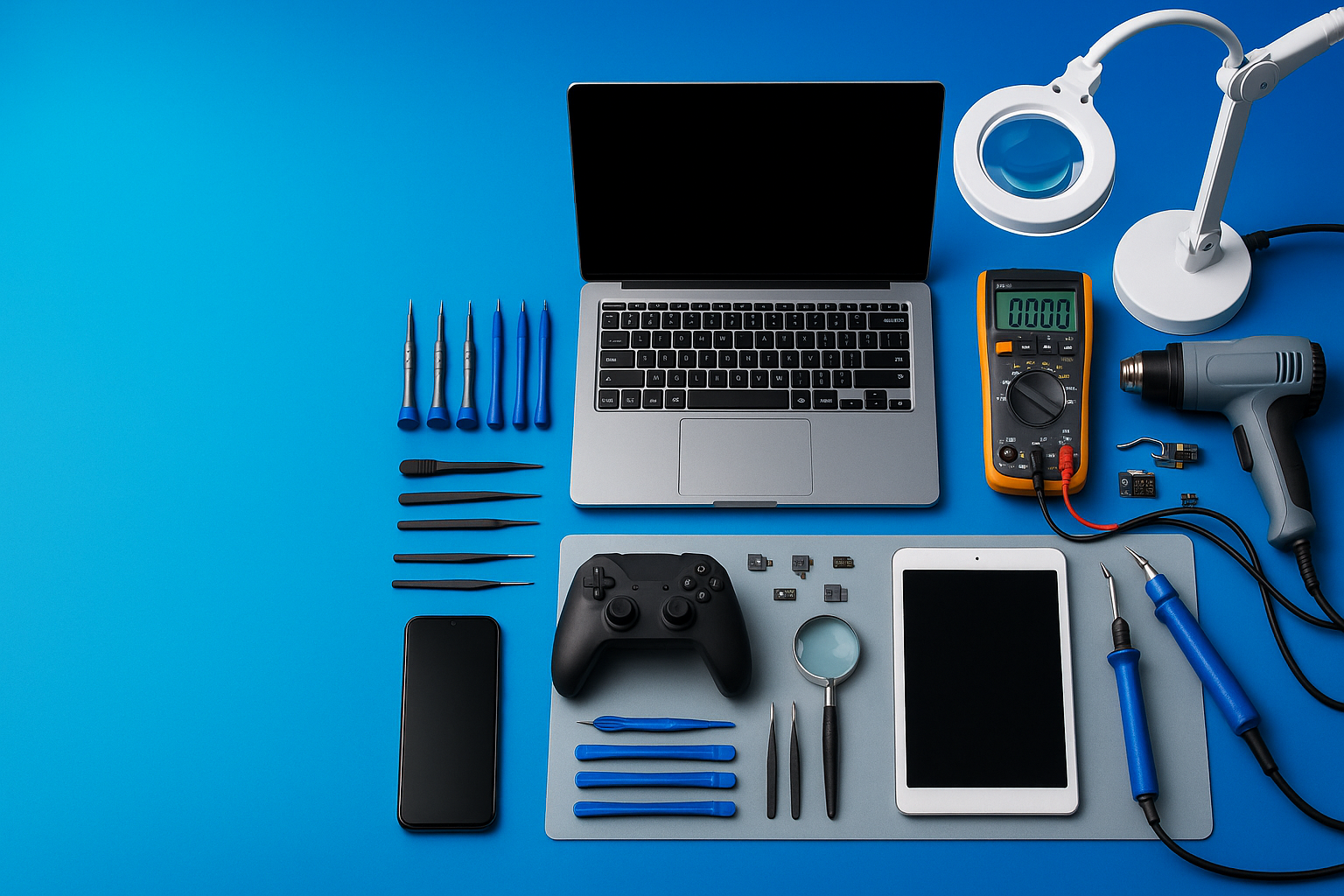 picture is good but no repairing machine and tools in which refer to a repairing section