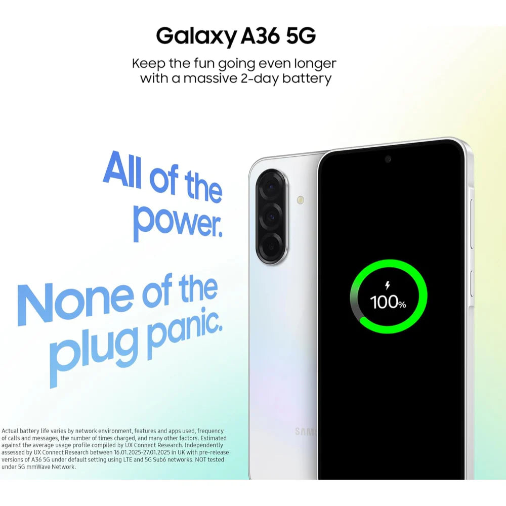 Samsung Galaxy A36 5G – 128GB Storage | Awesome Lavender