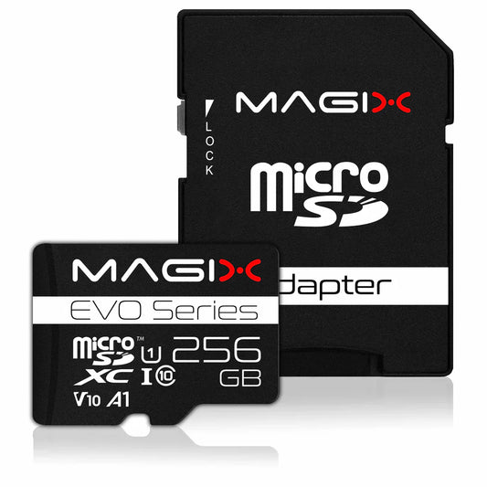 MAGIX MicroSD Card EVO Series + SD Adapter Class10 V10- 256 GB