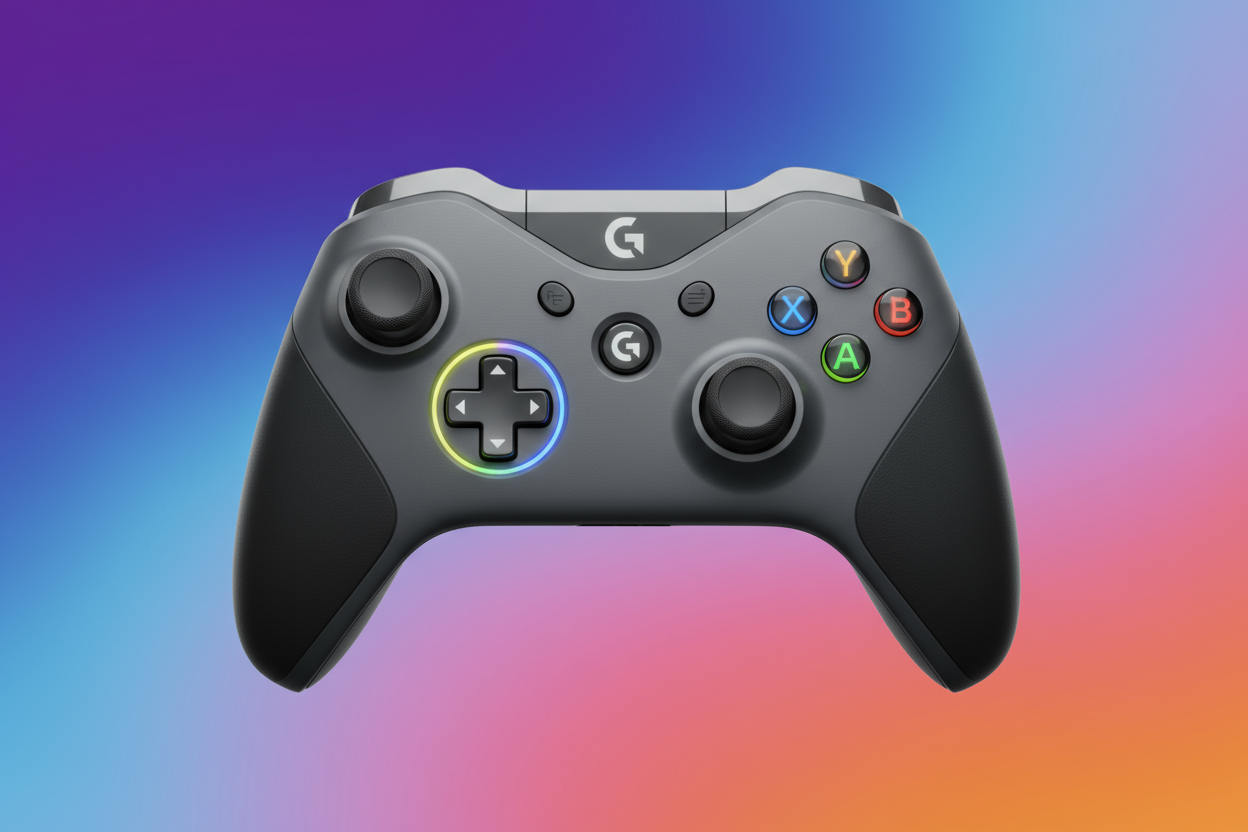 GENERATE AND IMGE INCLUDING GAMMING REMOTE WITH COLOURFUL PLAIN BACKGROUND