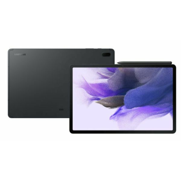 Samsung Galaxy Tab S7 FE 5G (SM-T736) – 64GB 12.4” Cellular and WiFi Tablet: Mystic Black